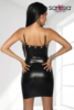Wetlook-Kleid mit Kette