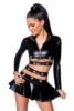 Wetlook-Set mit Rock